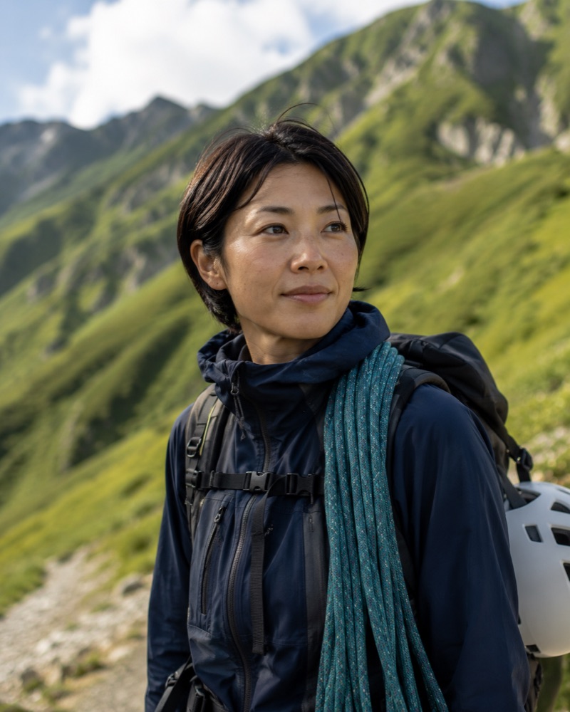 女性の認定山岳ガイド